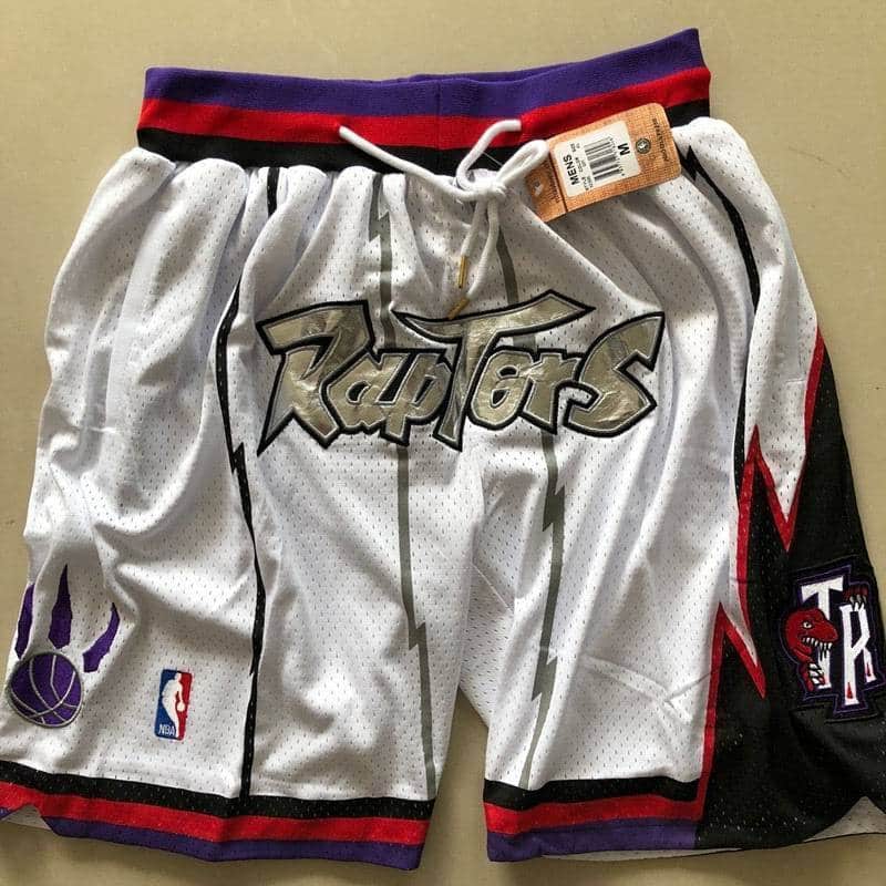 Toronto Raptors Throwback Basketball Shorts - Image 3