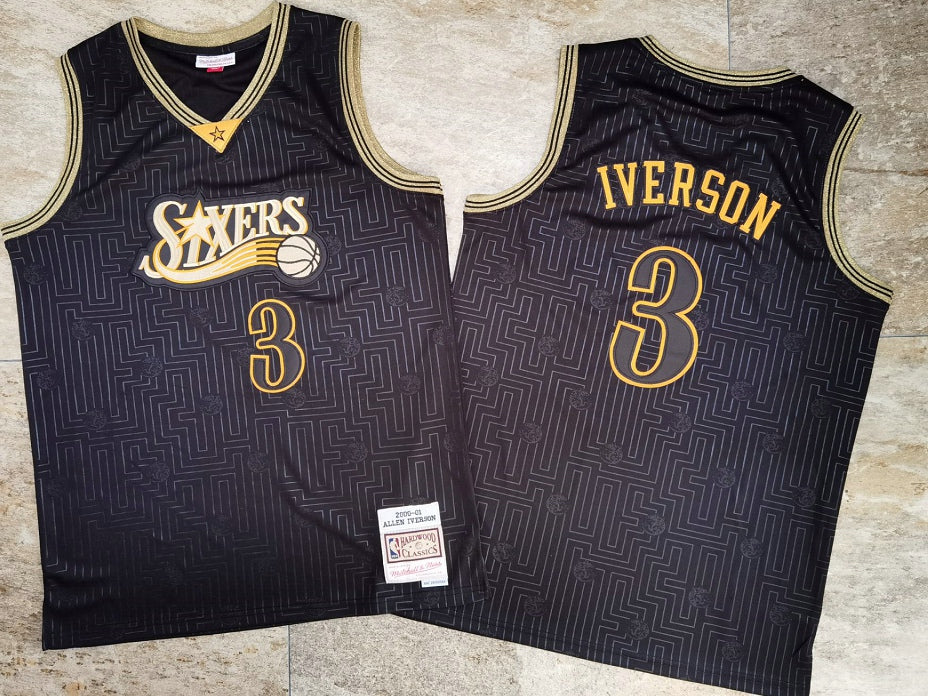 Allen Iverson Philadelphia 76ers Throwback Jersey - Image 2