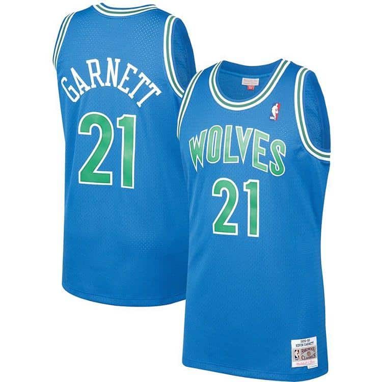 Kevin Garnett Minnesota Timberwolves Throwback Jersey
