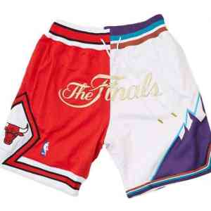 1997 NBA Finals Basketball Shorts Utah Jazz & Chicago Bulls