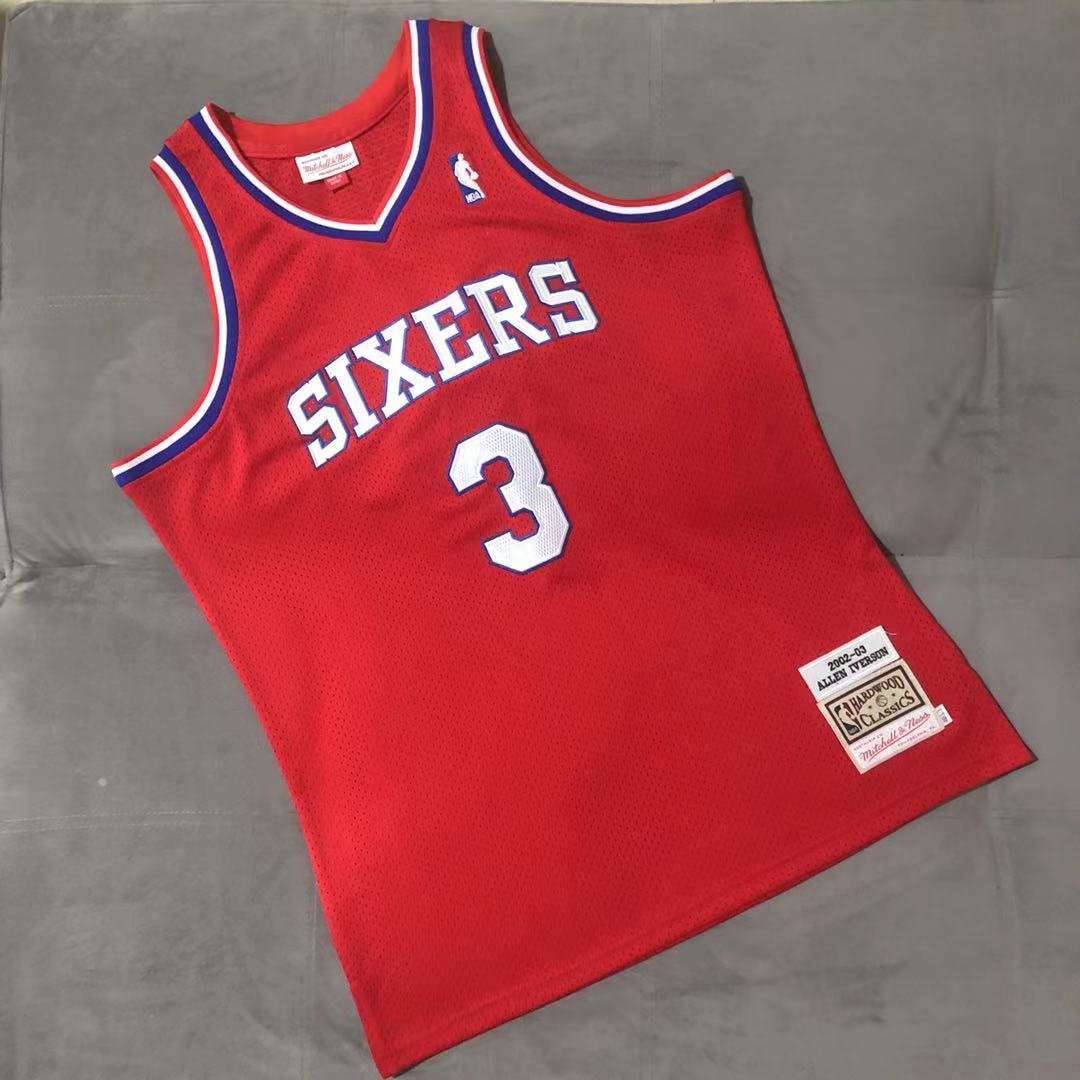 Allen Iverson Philadelphia 76ers Throwback Jersey - Image 2