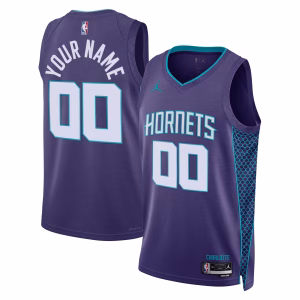 Custom Charlotte Hornets 2025-26 Statement Jersey