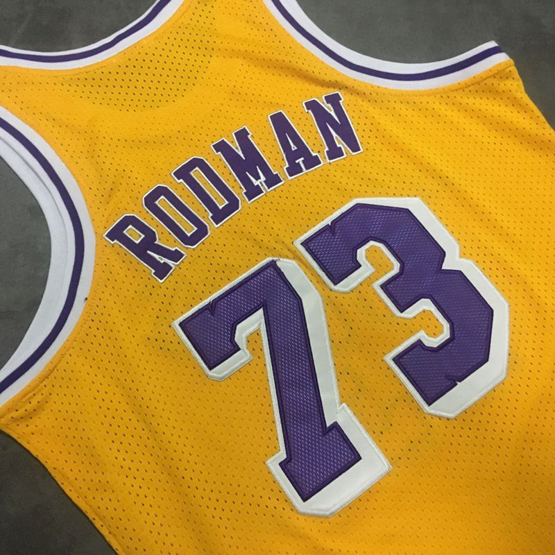 Dennis Rodman Los Angeles Lakers Throwback Jersey - Image 8