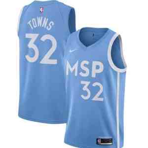 Karl Anthony Towns Minnesota Timberwolves City Edition Jersey