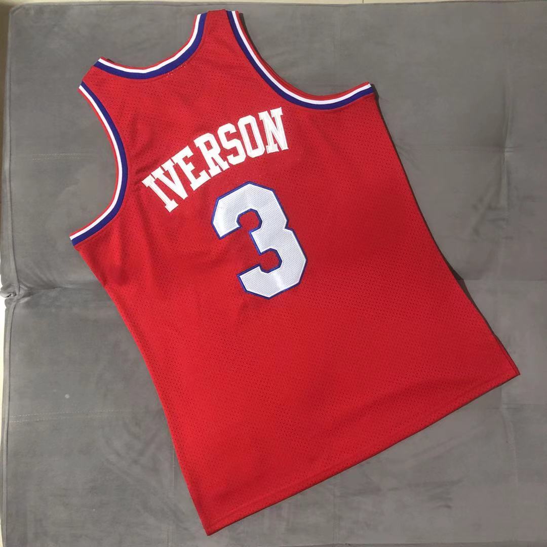 Allen Iverson Philadelphia 76ers Throwback Jersey - Image 3