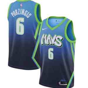 Kristaps Porzingis Dallas Mavericks City Edition Jersey