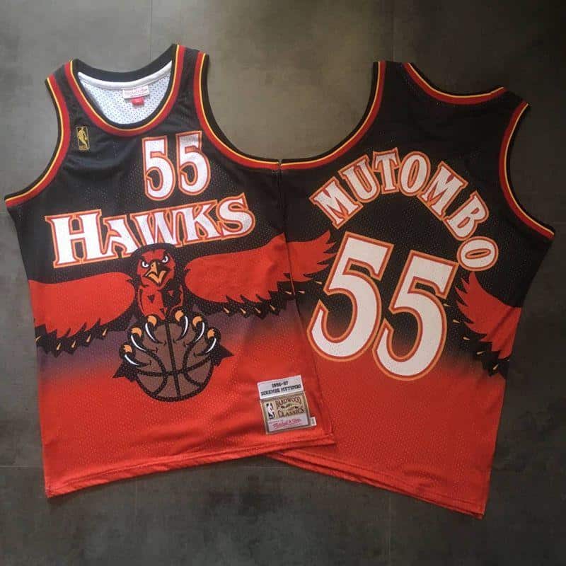 Dikembe Mutombo Atlanta Hawks Throwback jersey - Image 2