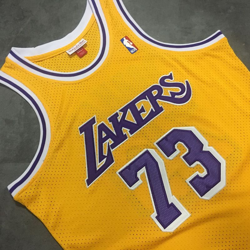 Dennis Rodman Los Angeles Lakers Throwback Jersey - Image 3