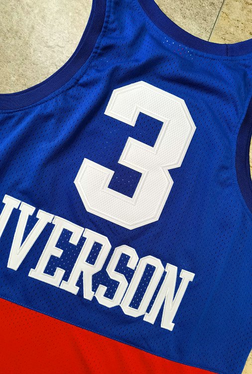 Allen Iverson Philadelphia 76ers Throwback Jersey - Image 6