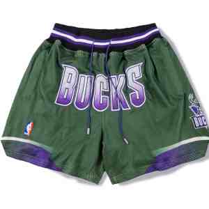 Milwaukee Bucks Throwback Basketball Shorts
