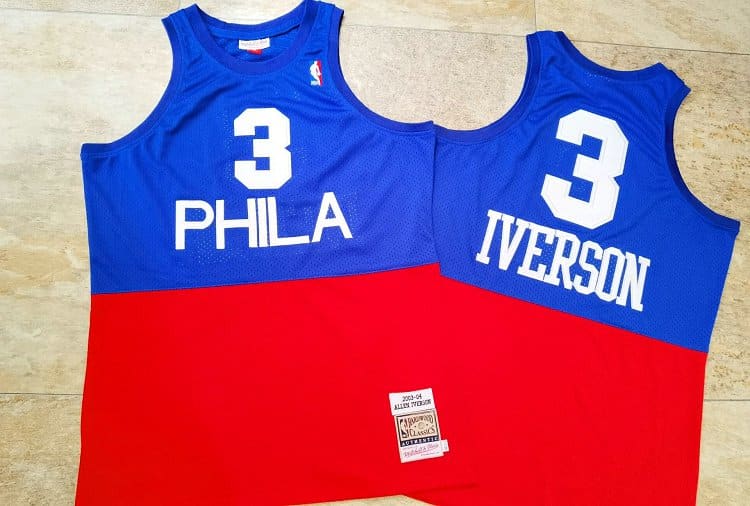 Allen Iverson Philadelphia 76ers Throwback Jersey - Image 2