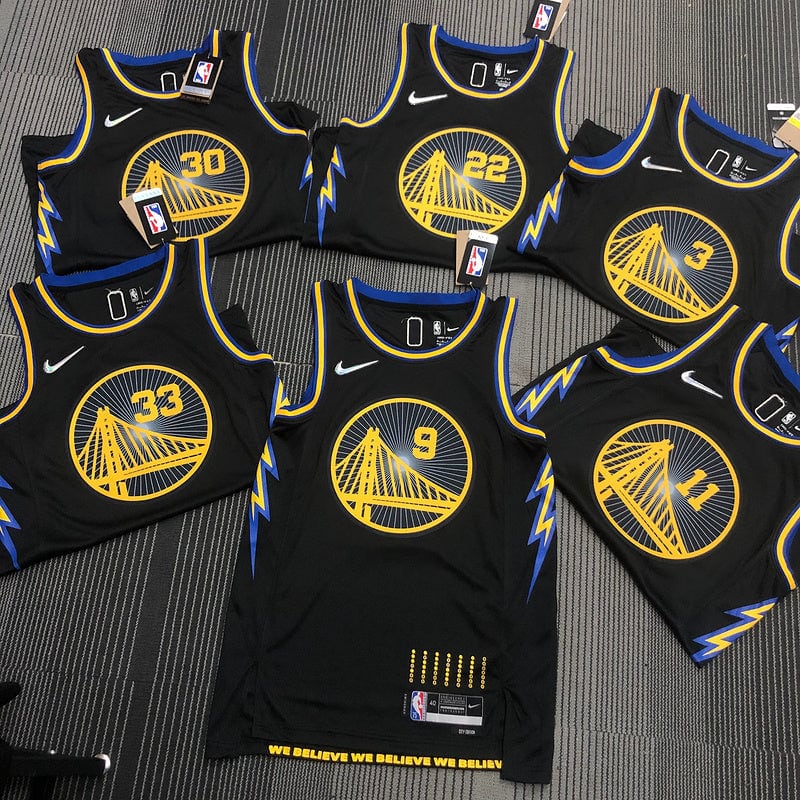 Custom Golden State Warriors 2021-22 City Edition Jersey - Image 2