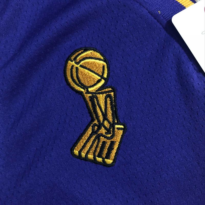 Kobe Bryant #24 Los Angeles Lakers Purple Throwback Jersey - Image 4