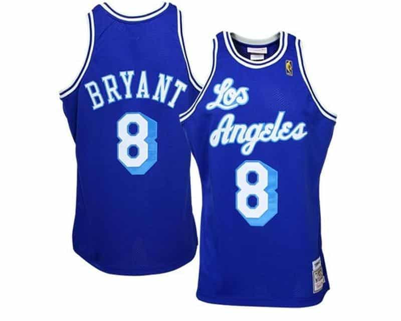Kobe Bryant Los Angeles Lakers #8 Blue Throwback Jersey