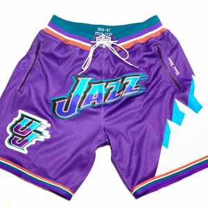 Utah Jazz Throwback Basketball Shorts