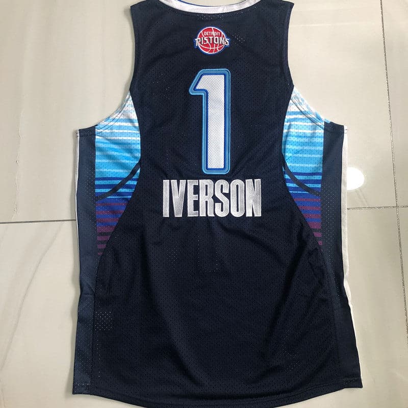 Allen Iverson Detroit Pistons 2009 All-Star East Jersey - Image 5