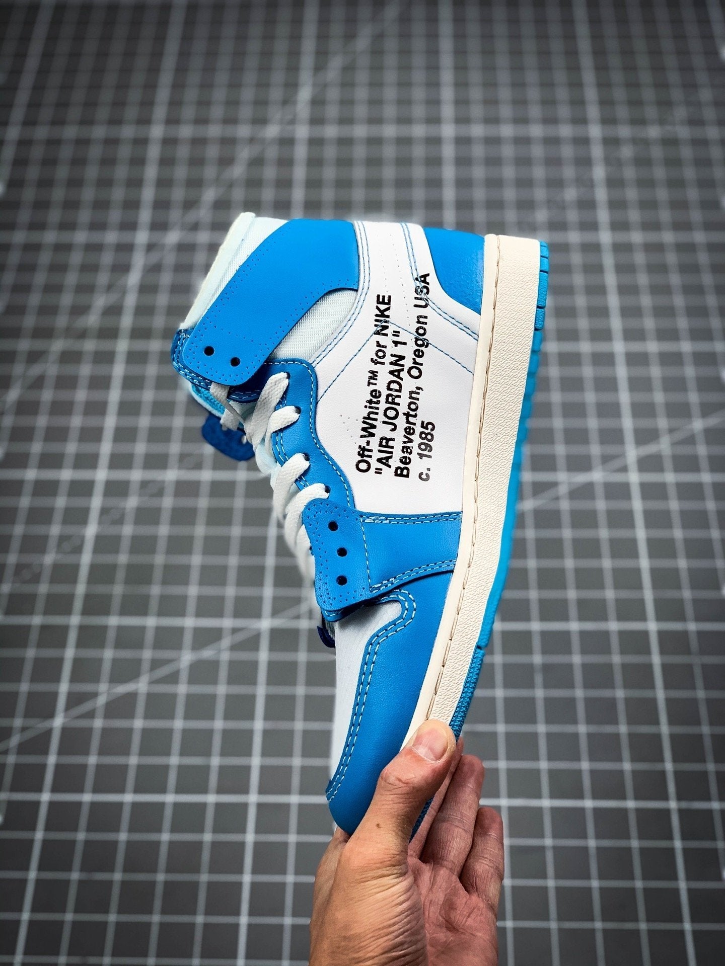 Jordan 1 Retro High Off-White University Blue - Image 6