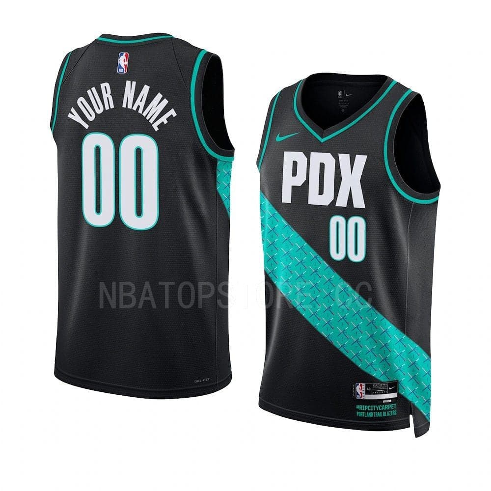 Custom Portland Trailblazers 2022-23 City Edition Jersey