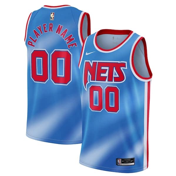 Custom Brooklyn Nets Throwback Authentic Jersey