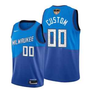 Custom 2021 Finals Milwaukee Bucks City Edition Jersey