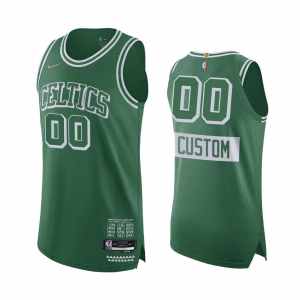 Custom Boston Celtics 2021-22 City Edition Authentic Jersey