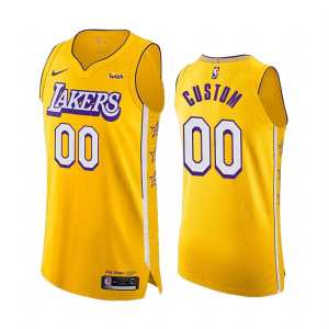 Custom Los Angeles Lakers City Edition AUTHENTIC Jersey
