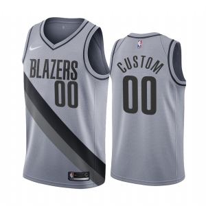 Custom Portland Trailblazers 2020-21 Earned Edition Jersey