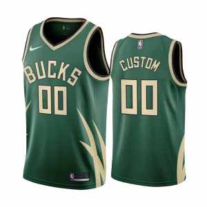 Custom Milwaukee Bucks 2020-21 Earned Edition Jersey