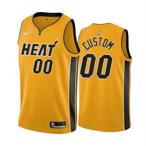 Custom Miami Heat 2020-21 Earned Edition Jersey