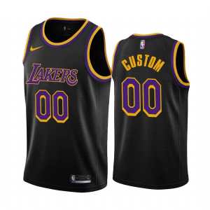 Custom Los Angeles Lakers 2020-21 Earned Edition Jersey