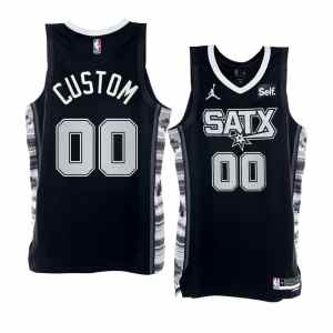Custom San Antonio Spurs 2022-23 Statement Jersey