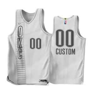 Custom Oklahoma City Thunder 2021-22 City Edition Jersey