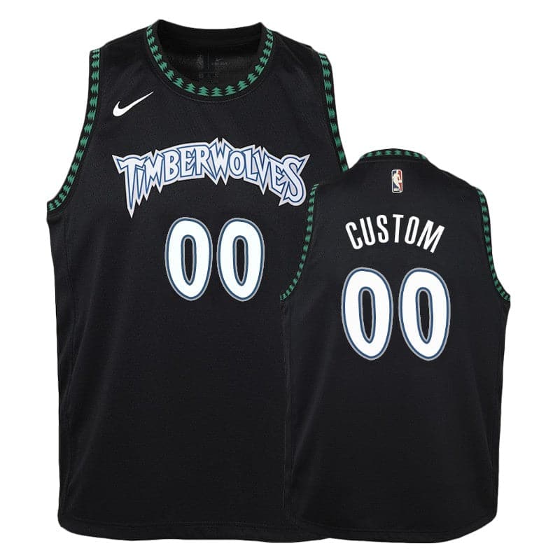 Custom Minnesota Timberwolves Throwback Jersey