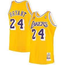 Kobe Bryant Los Angeles Lakers #24 Yellow Throwback Jersey