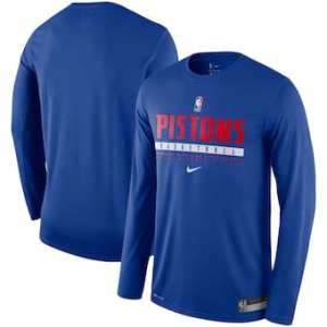 Detroit Pistons Practice Long Sleeve