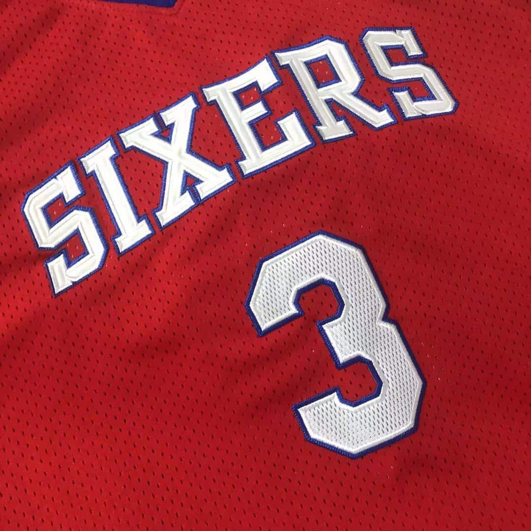 Allen Iverson Philadelphia 76ers Throwback Jersey - Image 4