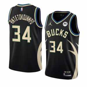 Giannis Antetokounmpo Milwaukee Bucks 2022-23 Statement Jersey