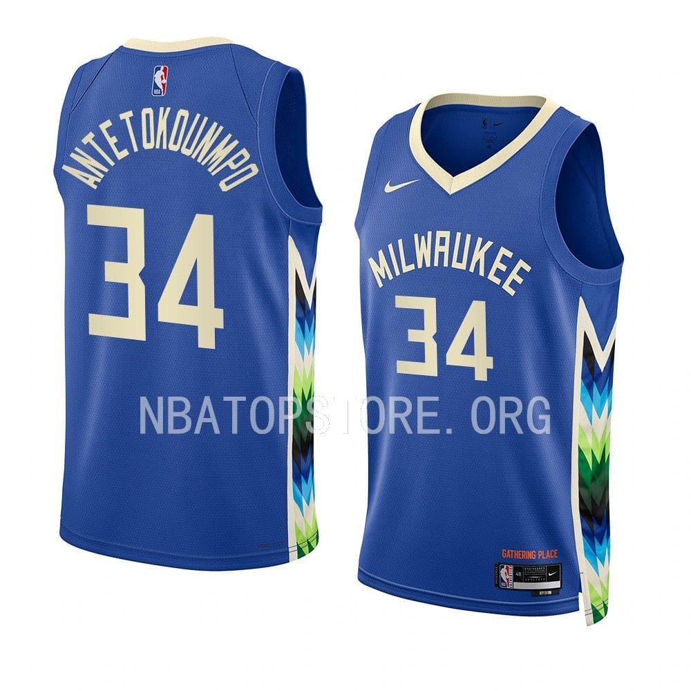 Giannis Antetokounmpo Milwaukee Bucks 2022-23 City Edition Jersey