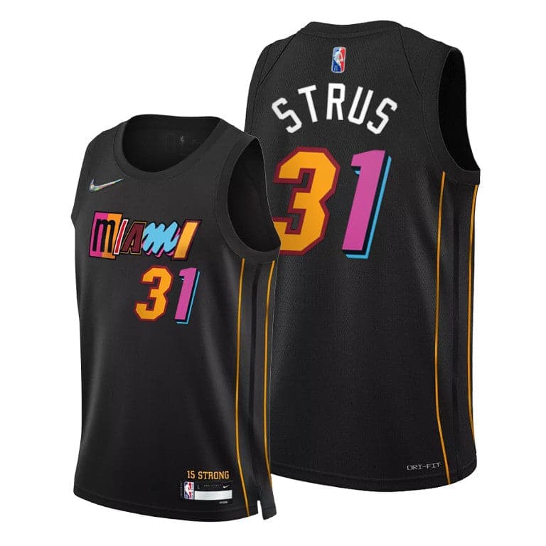 Custom Miami Heat 2021-22 City Edition Jersey - Image 11