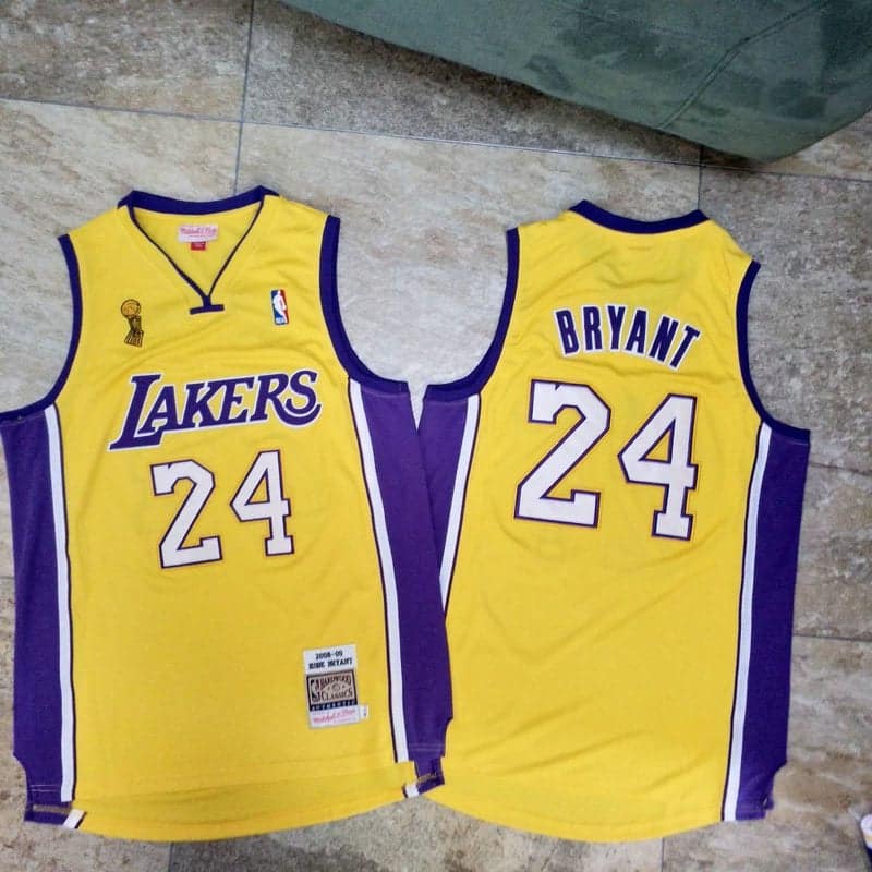 Kobe Bryant Los Angeles Lakers Playoffs Throwback Jersey - Image 2