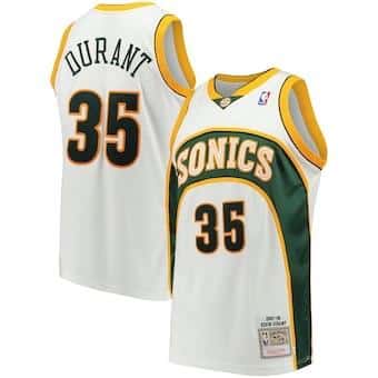 Kevin Durant Seattle Sonics Throwback Jersey