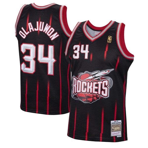 Hakeem Olajuwon Houston Rockets Throwback Jersey