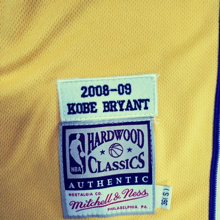 Kobe Bryant Los Angeles Lakers Playoffs Throwback Jersey - Image 4