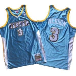 Allen Iverson Denver Nuggets Throwback Jersey