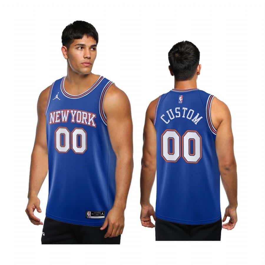 Custom New York Knicks Statement Jersey