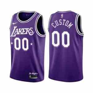Custom Los Angeles Lakers 2021-22 City Edition Jersey