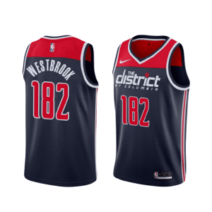 Russell Westbrook 182 Triple Double Washington Wizards Jersey