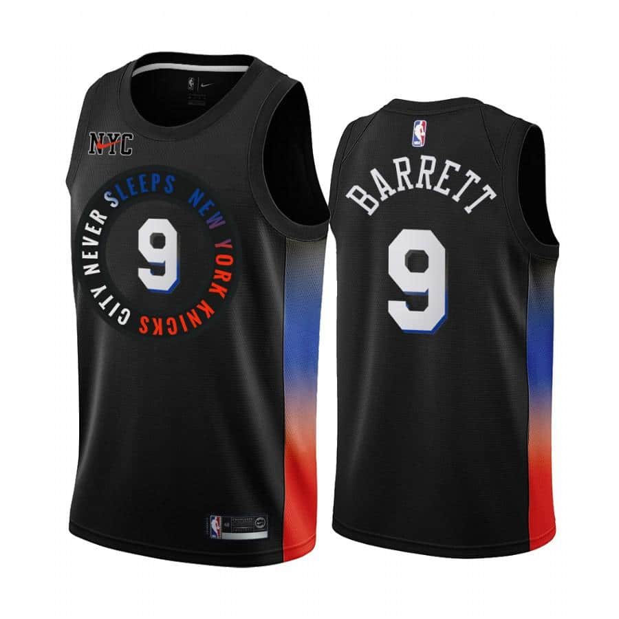 RJ BarretT New York Knicks City Edition Jersey