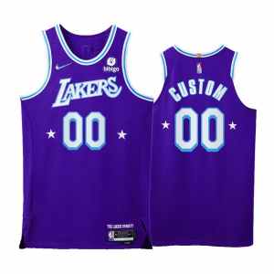 Custom Los Angeles Lakers 2021-22 City Edition Authentic Jersey