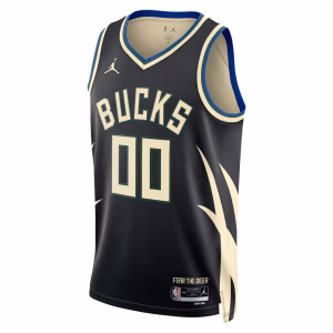 Custom Milwaukee Bucks 2025-26 Statement Jersey